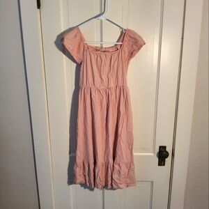 Old Navy girls summer dress structured polka dots